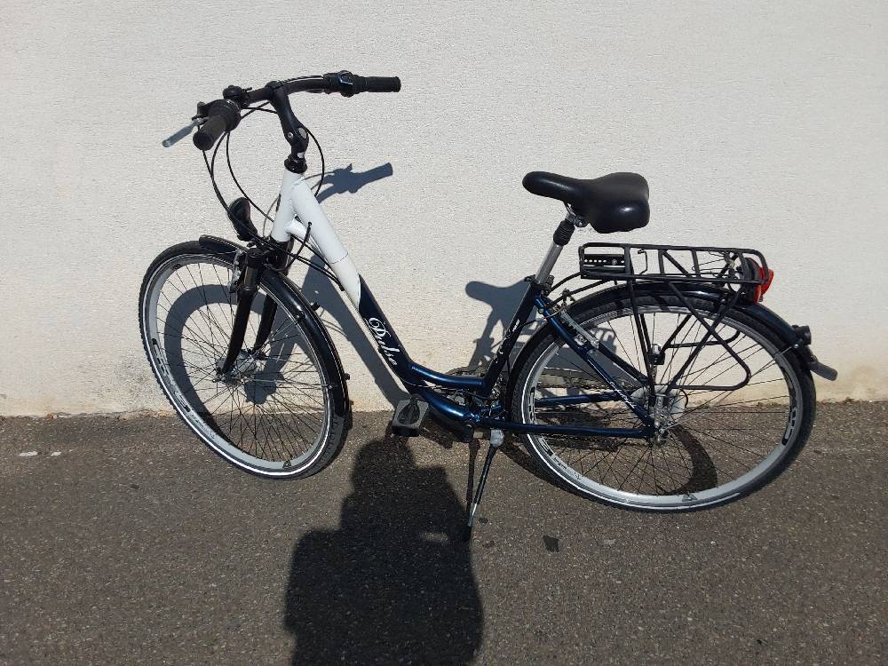 Vtc Femme Pulse Bleu Et Blanc 28 Pouces
