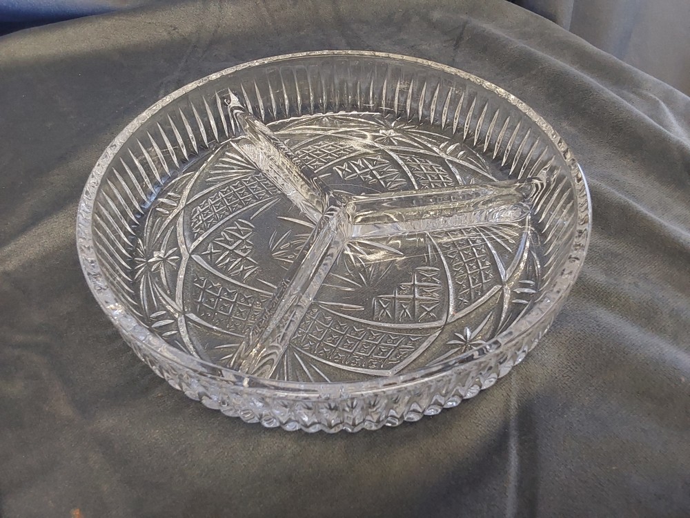 Plat Separateur En Verre Rond