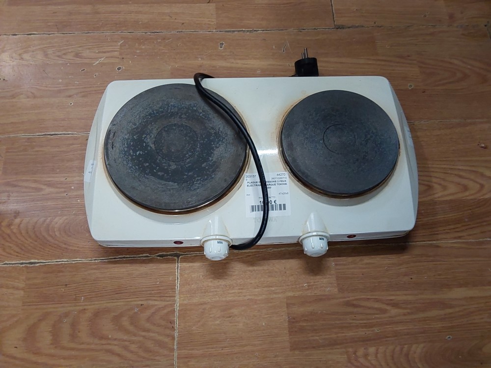 PLAQUE DE CUISSONS 2 FEUX ELECTRIQUE MARQUE TOKIWA 2250W