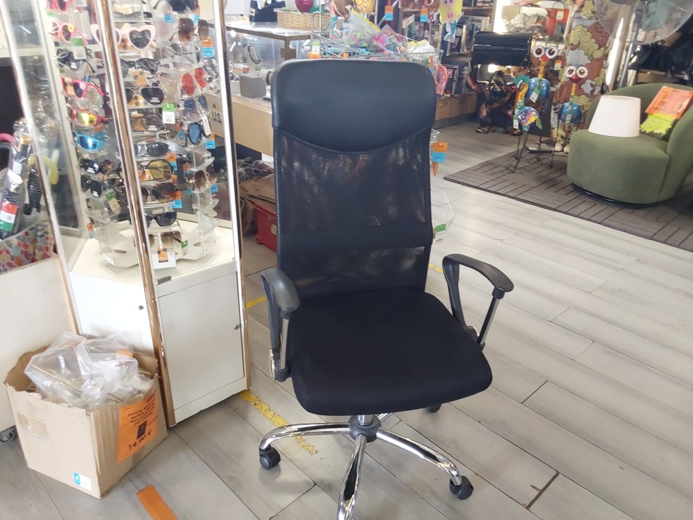 FAUTEUIL DE BUREAU NOIR REGLABLE EN HAUTEUR