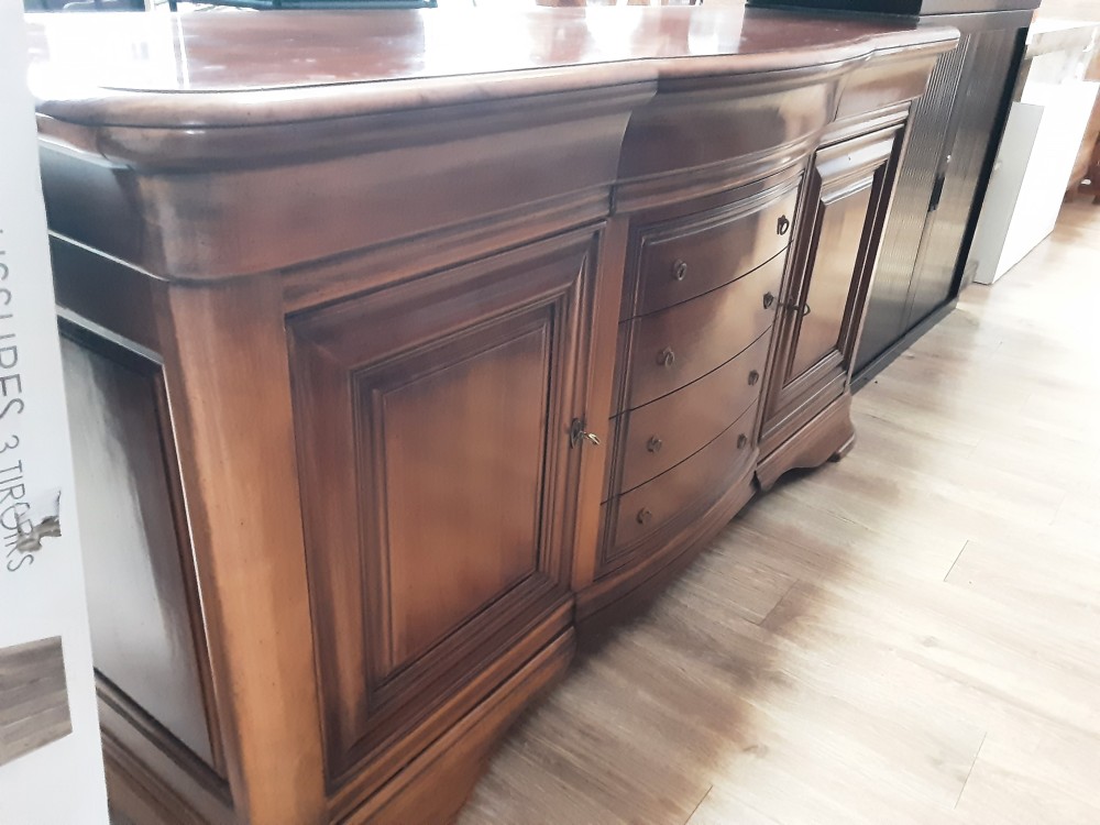 BAHUT BAS ENFILADE MERISIER 3 PORTES 