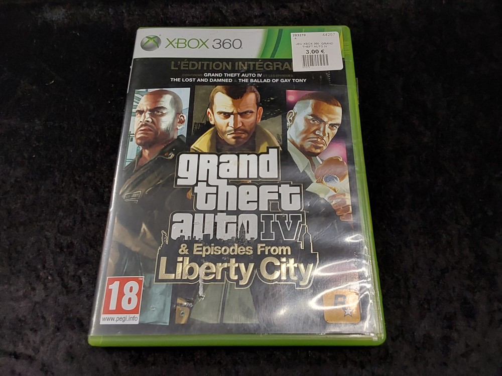 JEU XBOX 360  GRAND THEFT AUTO IV