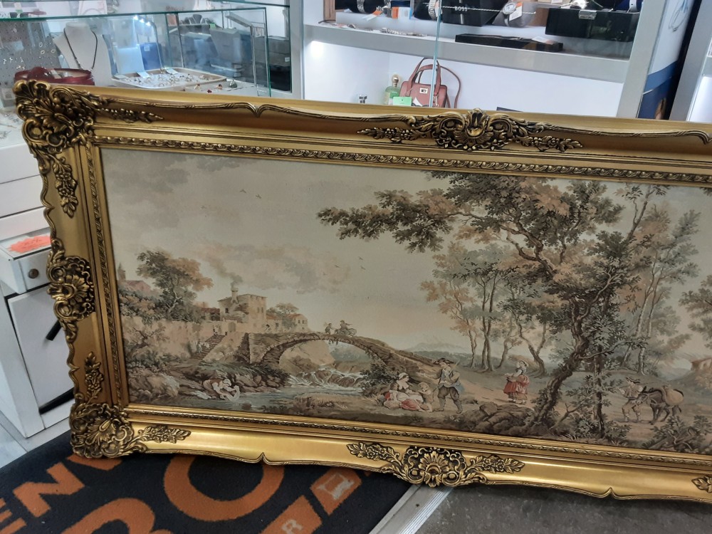 TABLEAU CANEVAS TGM CADRE DORE