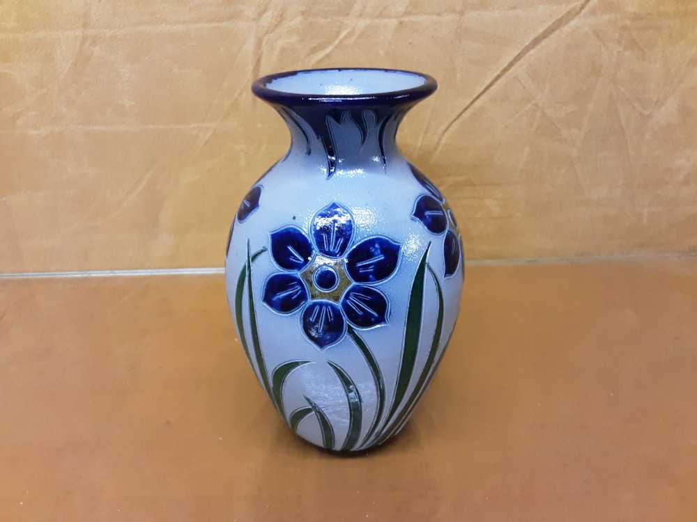 VASE SOLIFLORE GRES BLEU