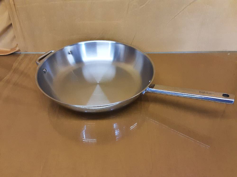 POÊLE EN ACIER INOXYDABLE TOUS FEUX 32 CM (HA833992-1-11894) 2ÈME CHOIX