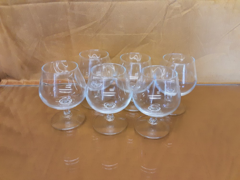 LOT DE 6 VERRES A COGNAC