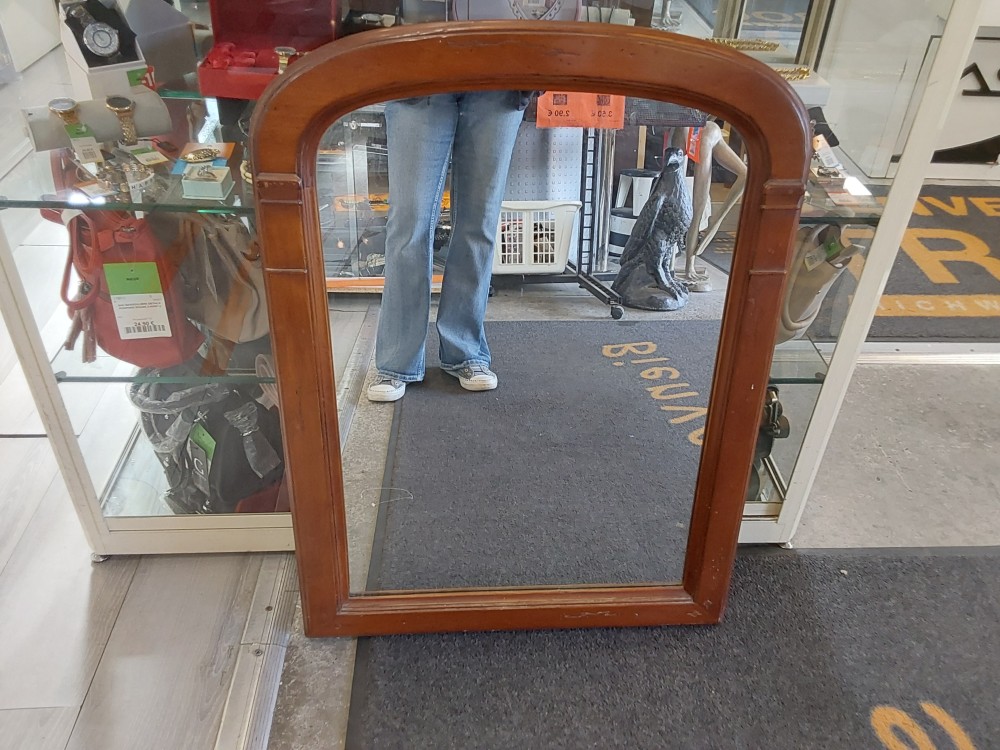 MIROIR CADRE BOIS ARRONDI