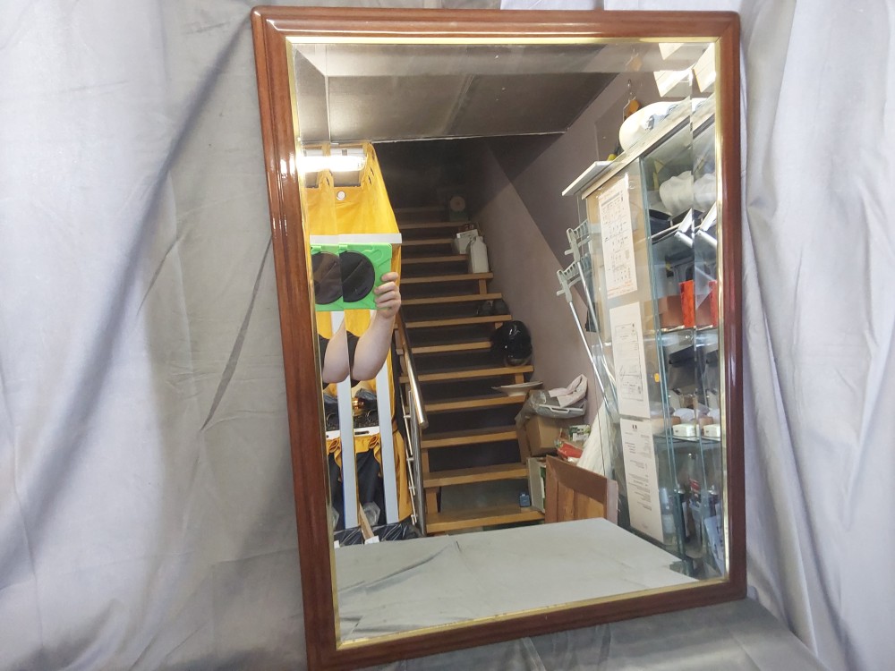 Miroir Contour Bois