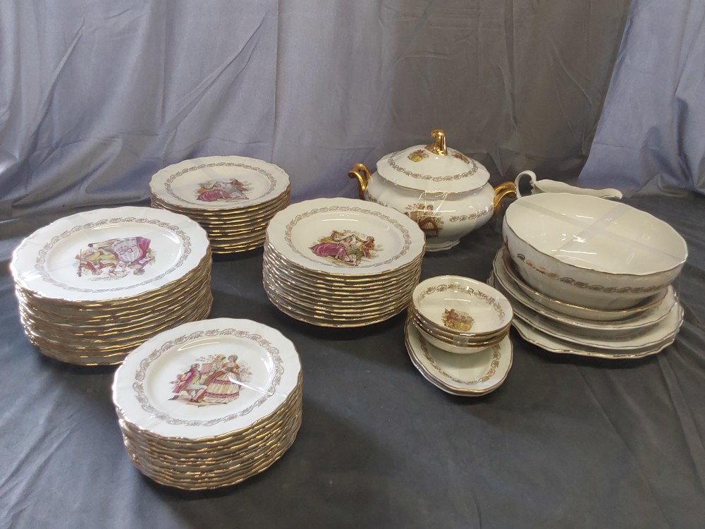 Service De Table Marquise Avec Dorures