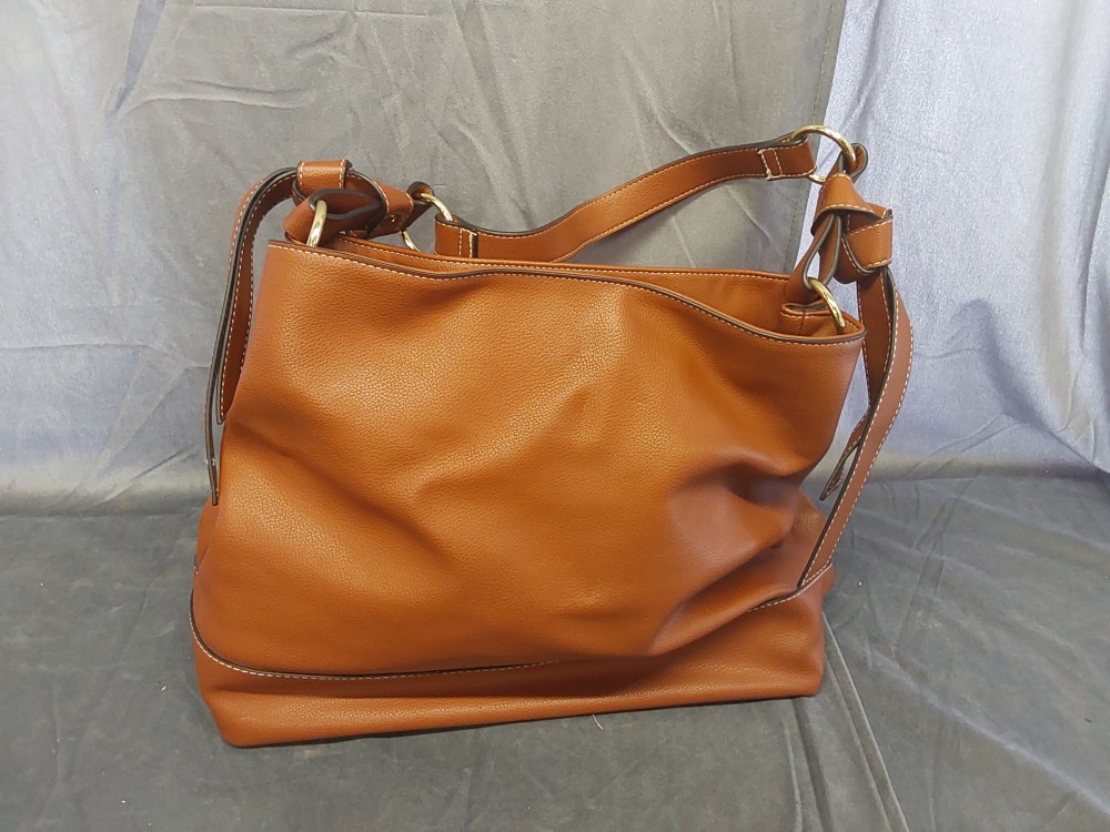 Sac A Main Simili Cuir Brun