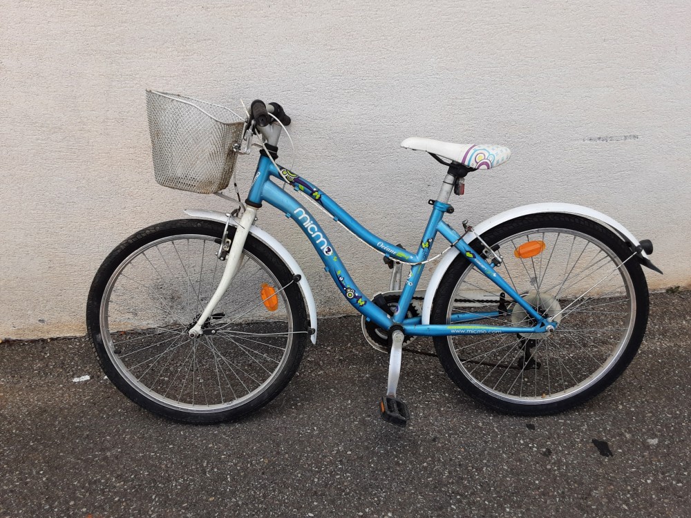 VTT ENFANT MICMO BLEU ET BLANC 24 POUCES