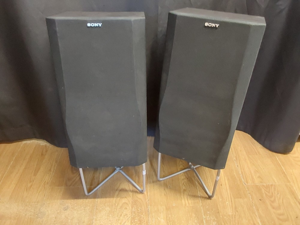PAIRE D'ENCEINTES SONY AVEC SUPPORT