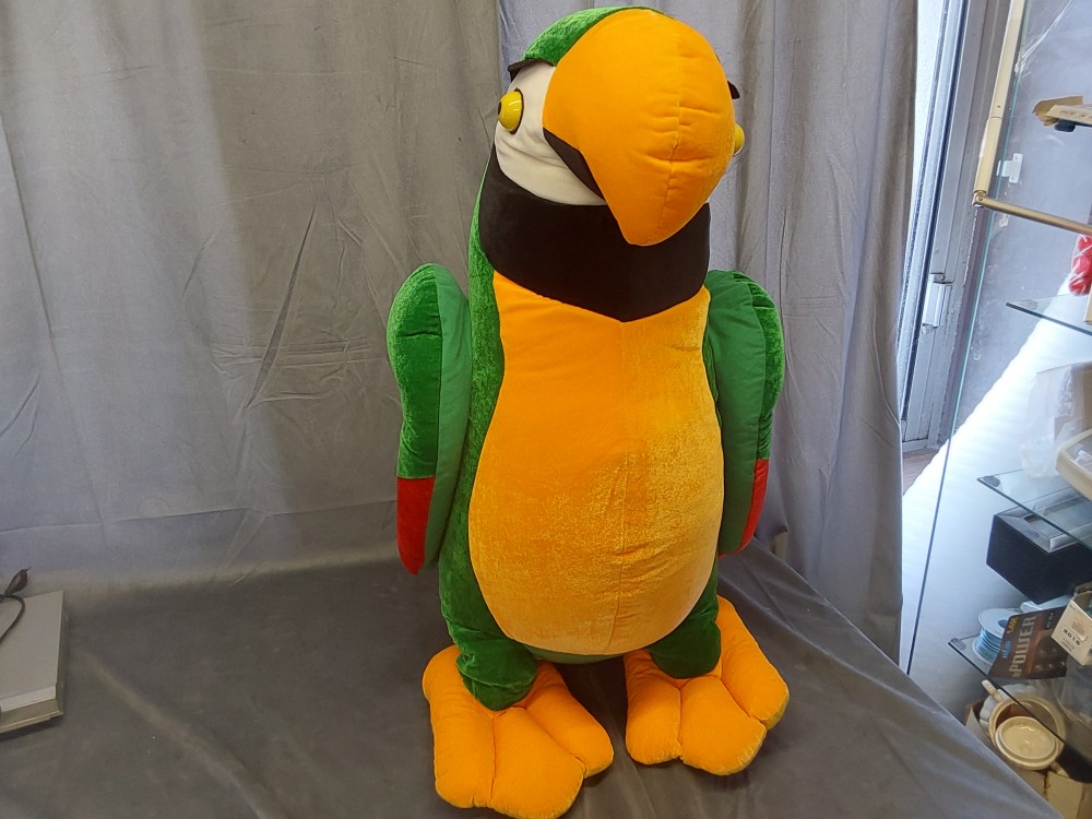PELUCHE PERROQUET H.80 CM