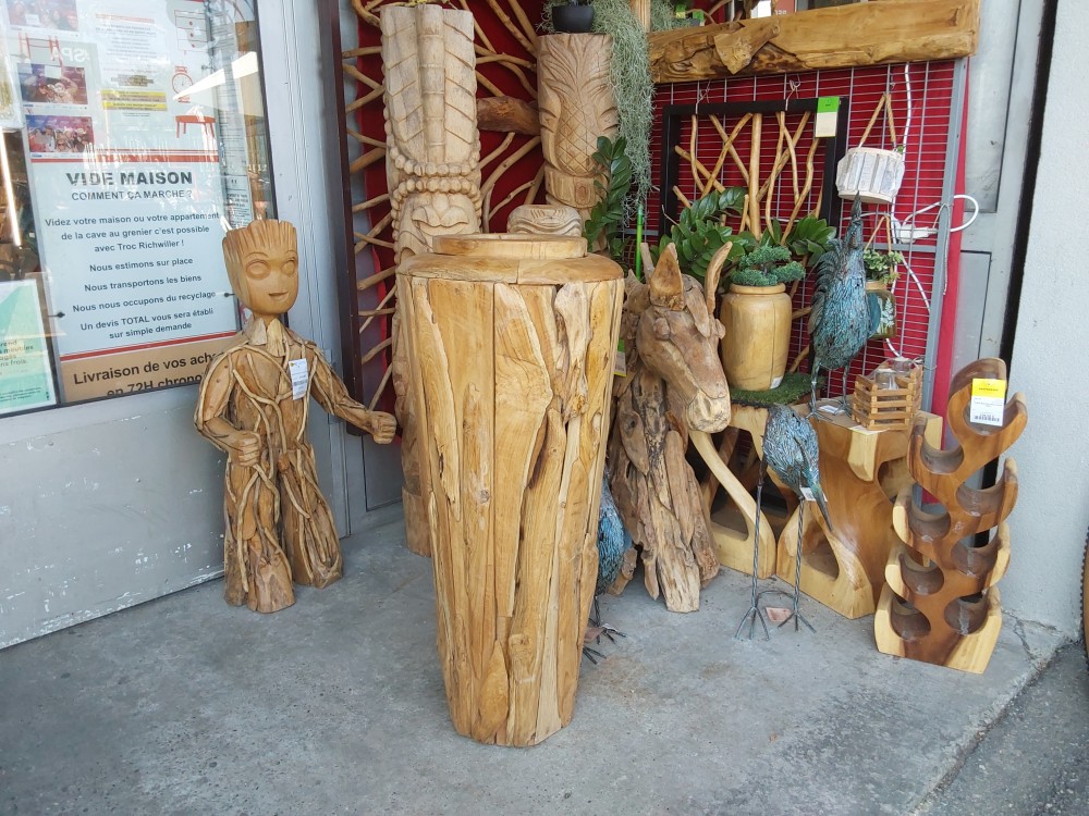 VASE EN BOIS FLOTTÉ TGM HAUT 100CM