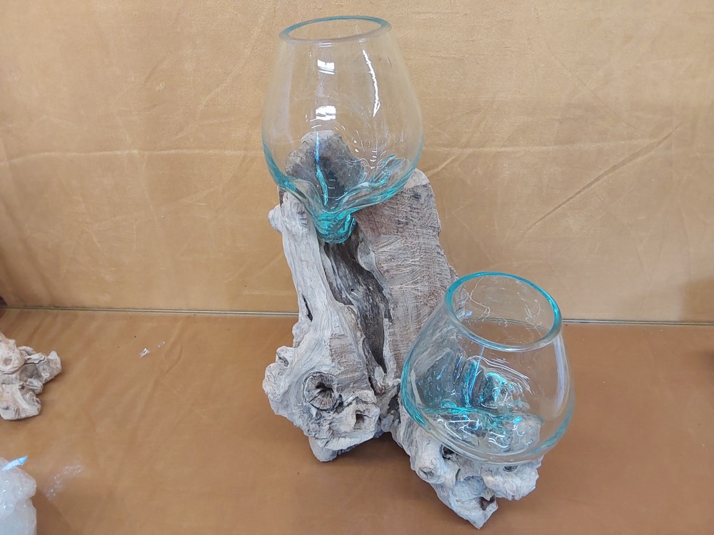 DECOR RACINE 2 VERRES 10CM