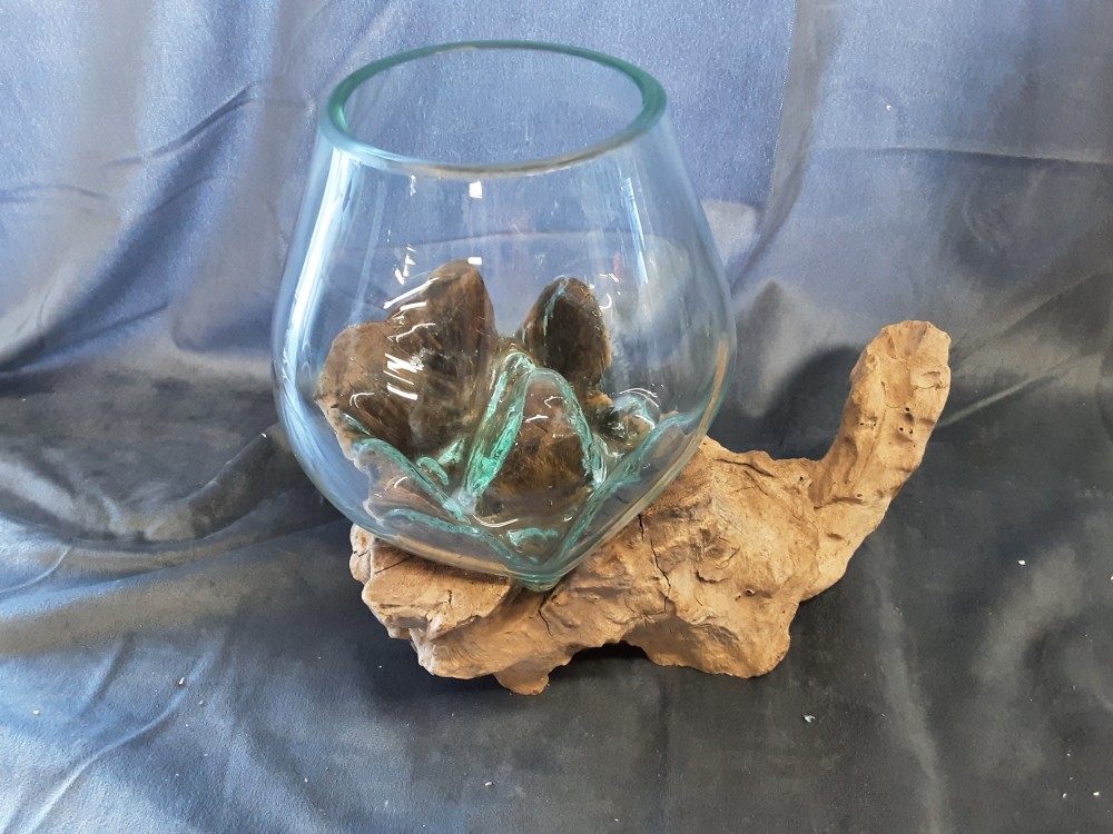 DECOR RACINE VERRE 16/18CM