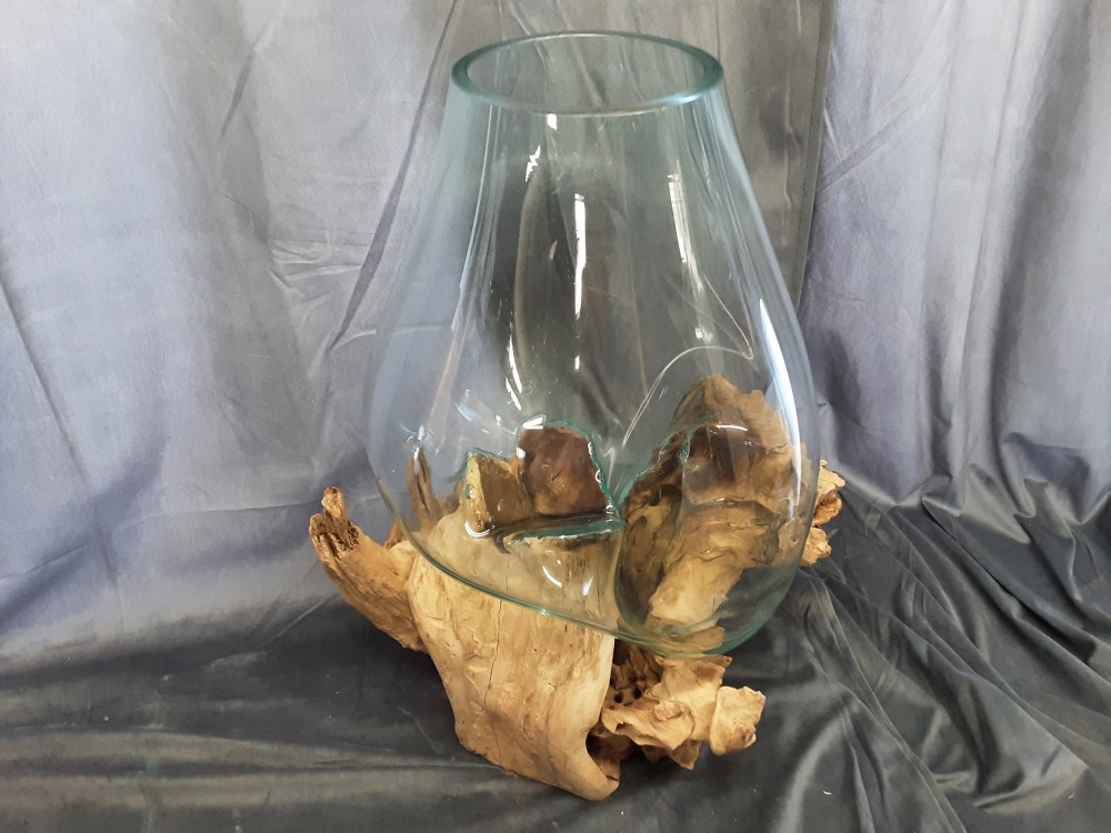 DECOR RACINE VERRE 35CM