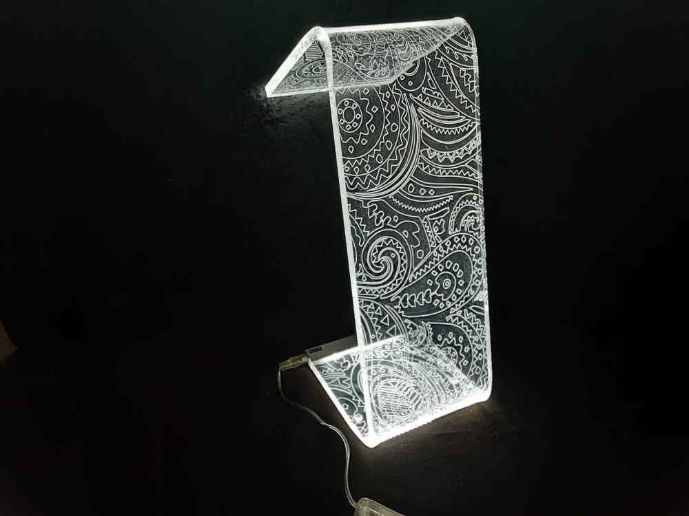 LAMPE TRANSPARENTE PLEXI 