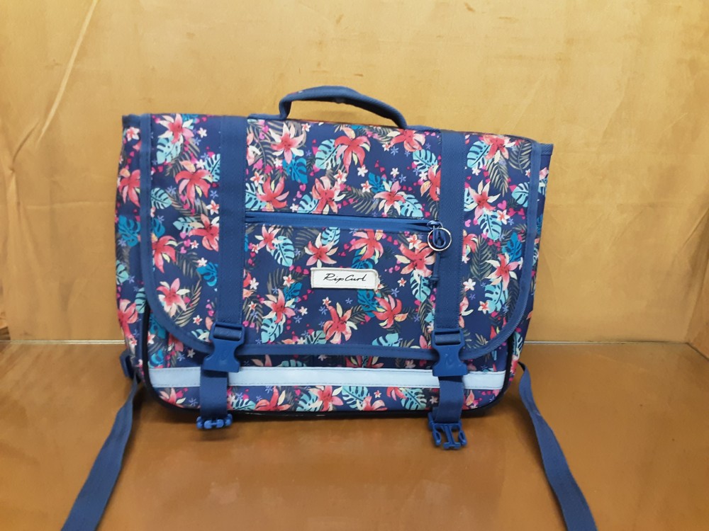 CARTABLE BLEU FLEURIS