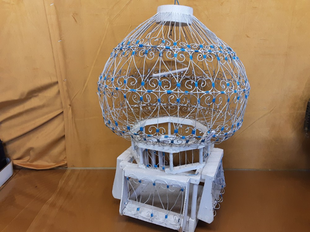 CAGE A OISEAU DECORATION HAUT 50CM