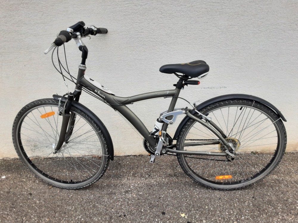 VTC BTWIN CADRE ALU GRIS 28 POUCES