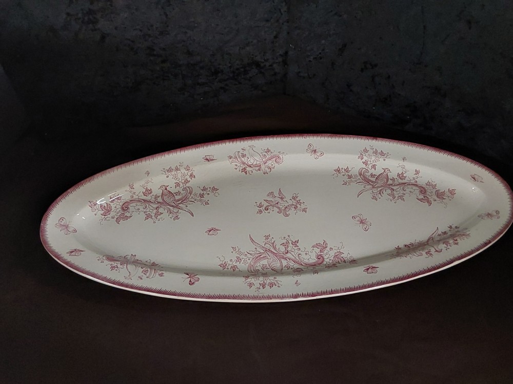 PLAT OVALE TGM FANTAISIE FF PEXONNE COLORI ROSE