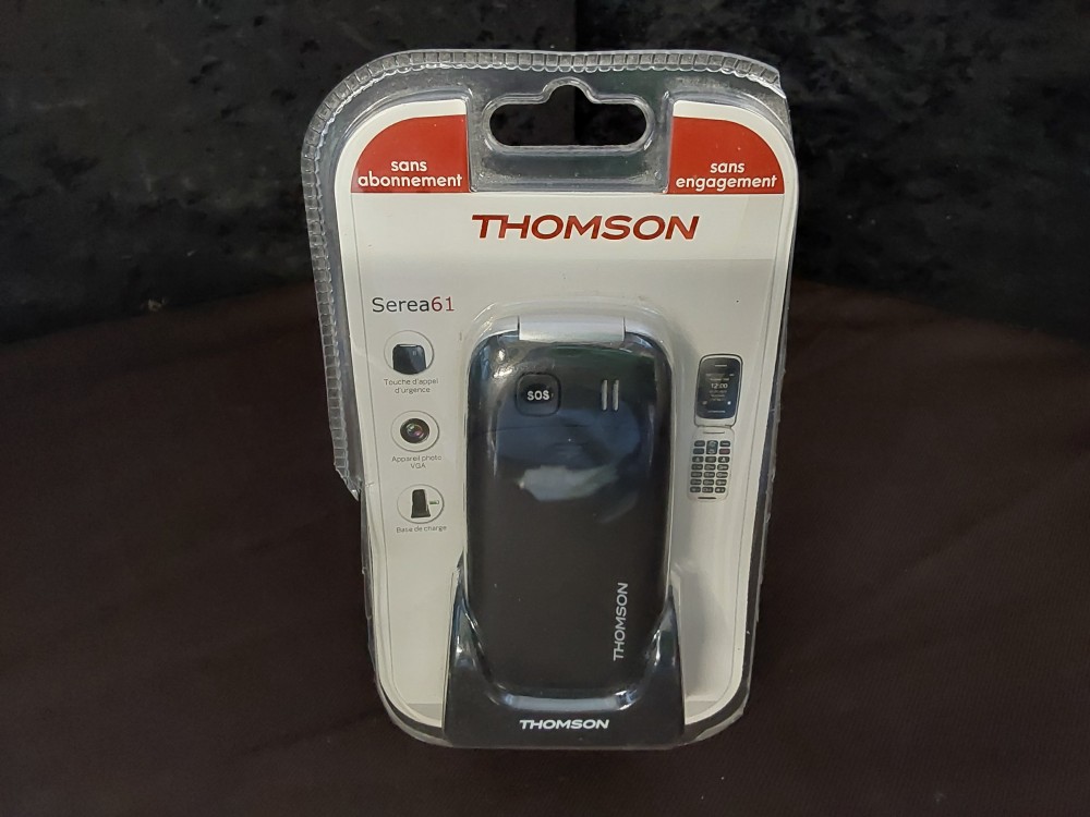 TELEPHONE PORTABLE A CLAPET THOMSON + CHARGEUR
