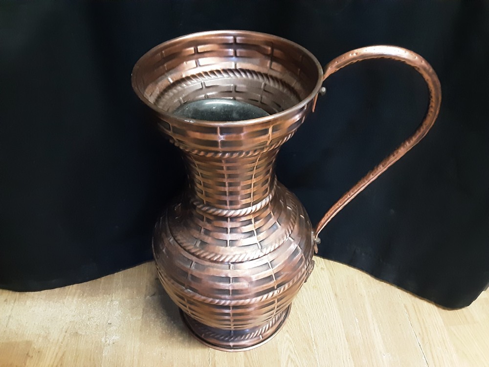 CRUCHE GM CUIVRE AVEC ANSE H.50 CM