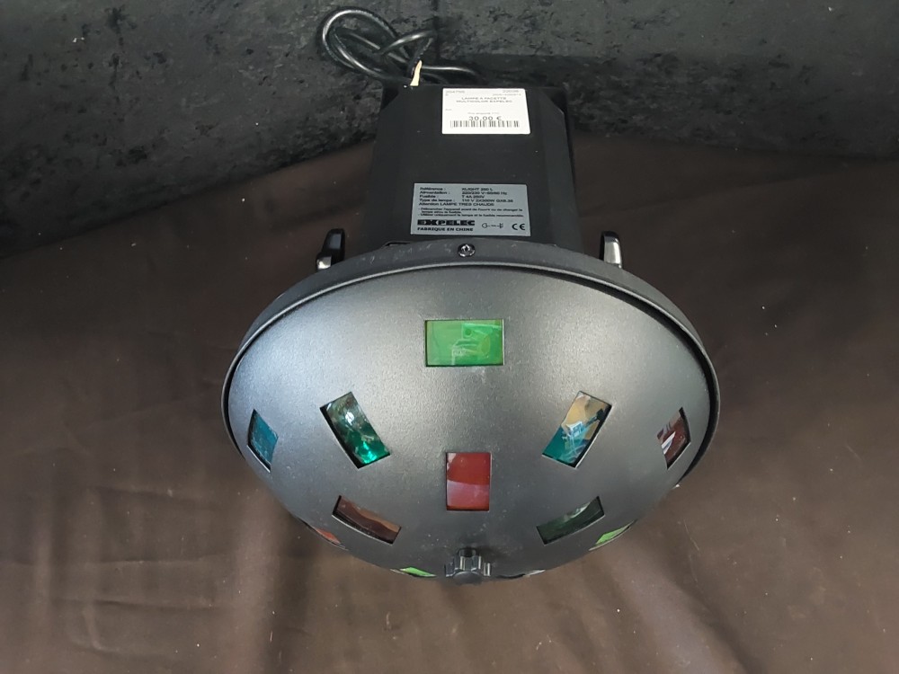 LAMPE A FACETTE MULTICOLOR EXPELEC