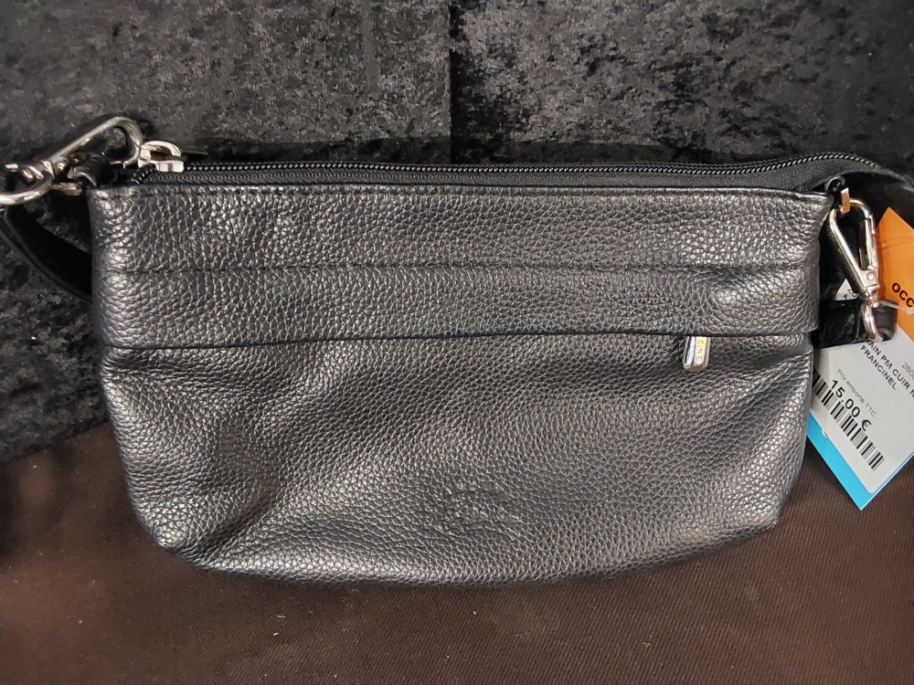 SAC A MAIN PM CUIR NOIR FRANCINEL