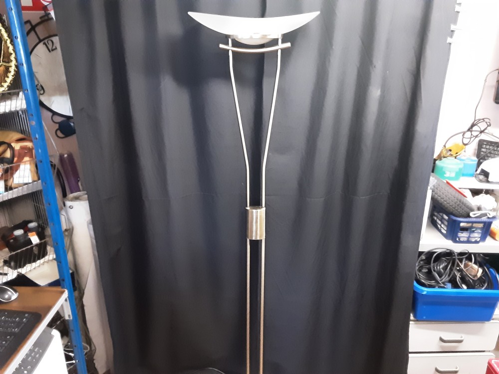 LAMPADAIRE HALOGÈNE DORÉ H.178 CM