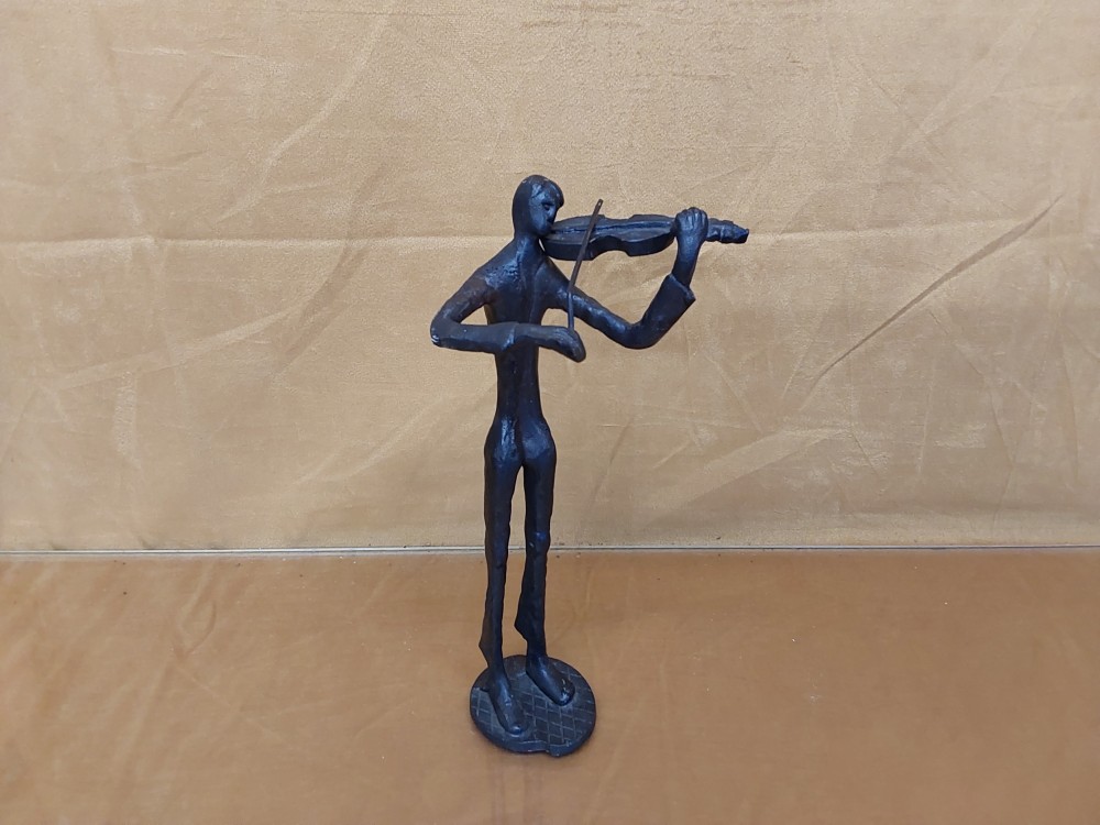 Statue Musicien En Metal Gm Haut 25Cm