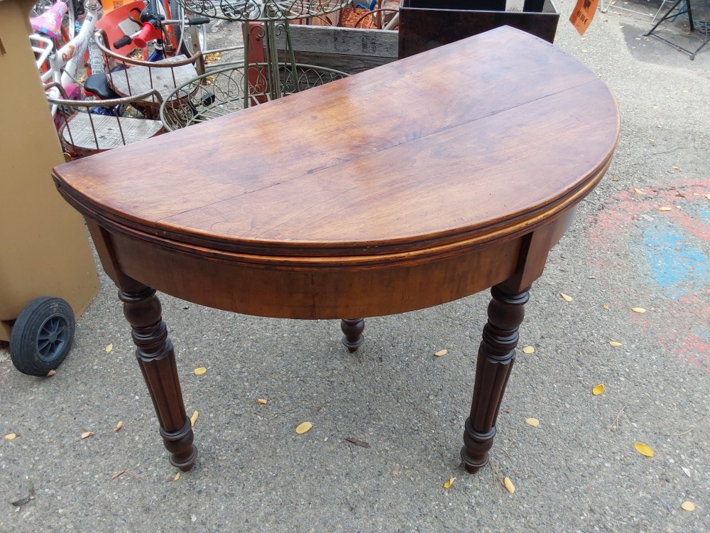 Table Demi Lune En Bois