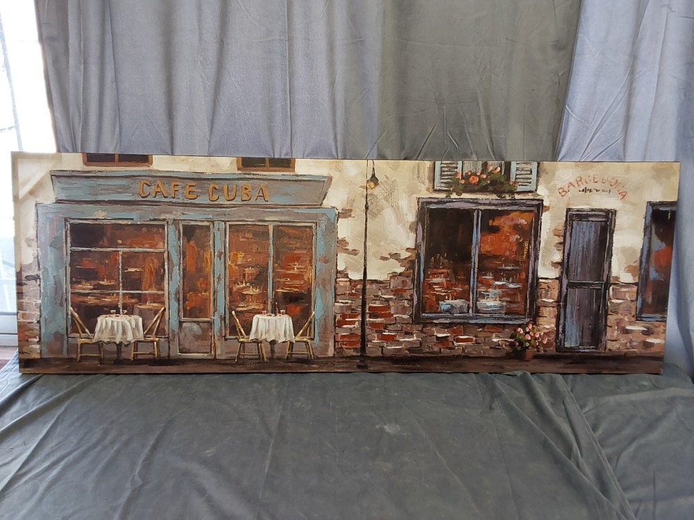 Tableau Sans Cadre Cafe Cuba