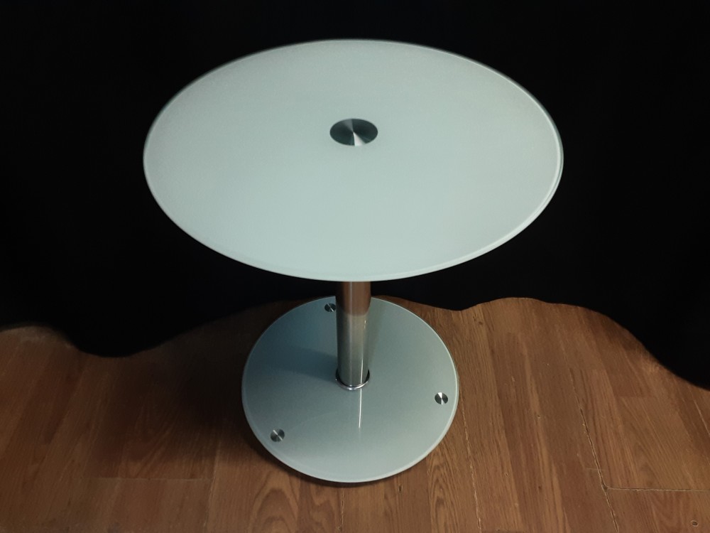 GUERIDON 2 PLATEAUX RONDS DIAM. 43CM