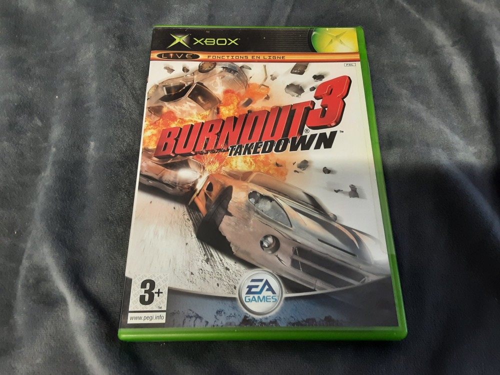 JEU XBOX "BURNOUT TAKEDOWN 3"