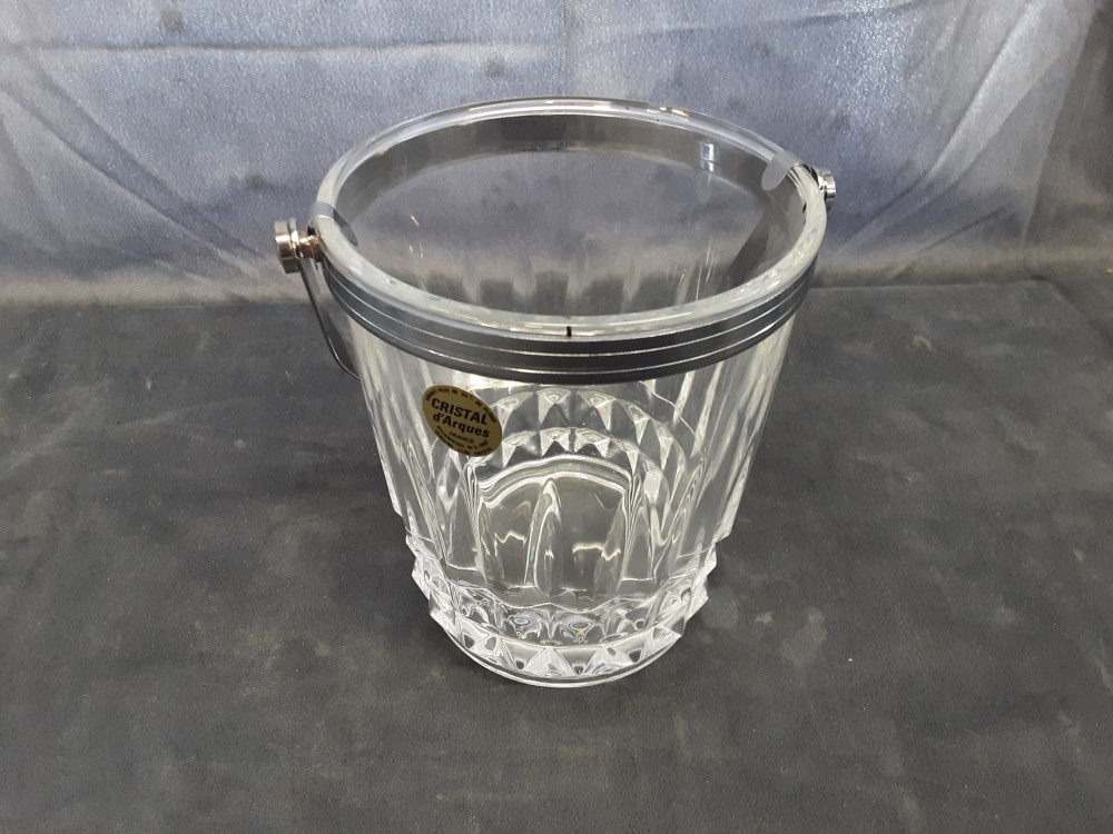 SEAU A GLACONS CRISTAL D'ARQUES