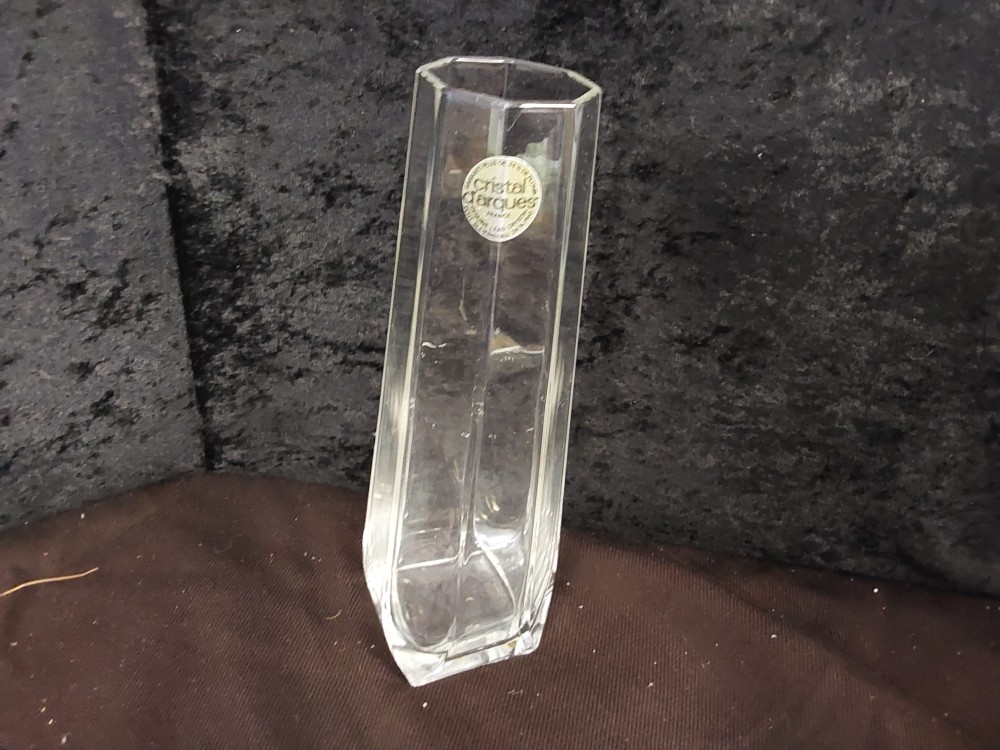 VASE EN CRISTAL D'ARQUES HAUT 18CM