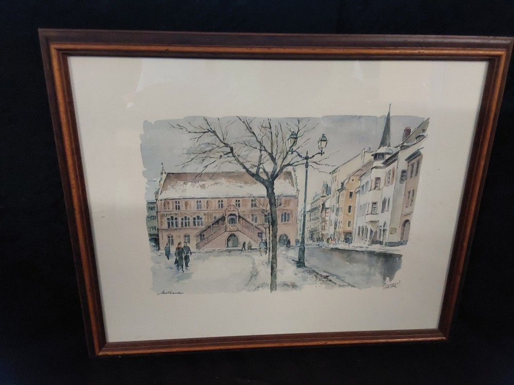 TABLEAU MAIRIE DE MULHOUSE SIGNÉ MEYER 