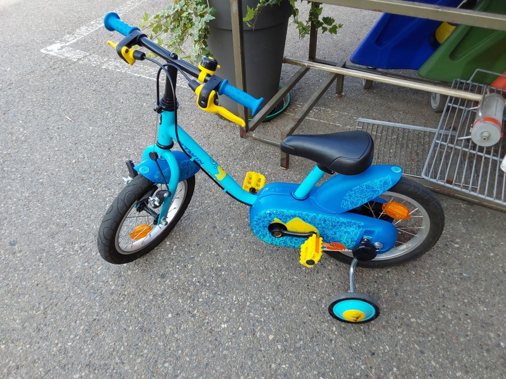 Vélo Enfant Btwin Bleu Poisson Jaune