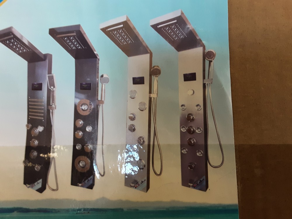 Colonne Ce Douche A Fixer Au Mur Avec Jets Massages Avec Led