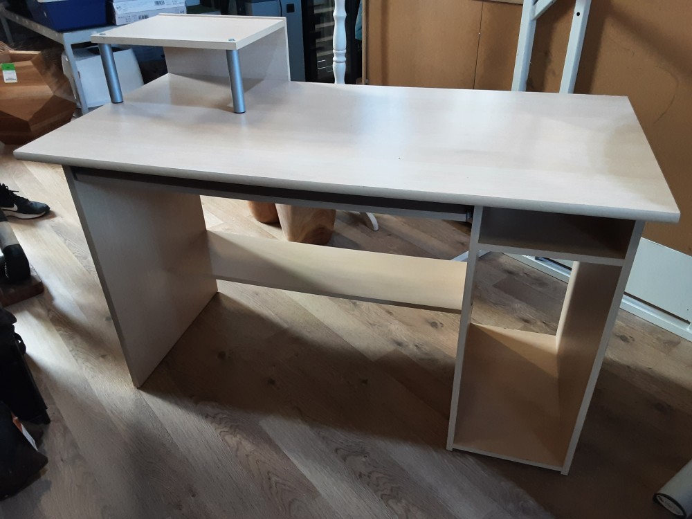 BUREAU IMITATION BOIS CLAIR 