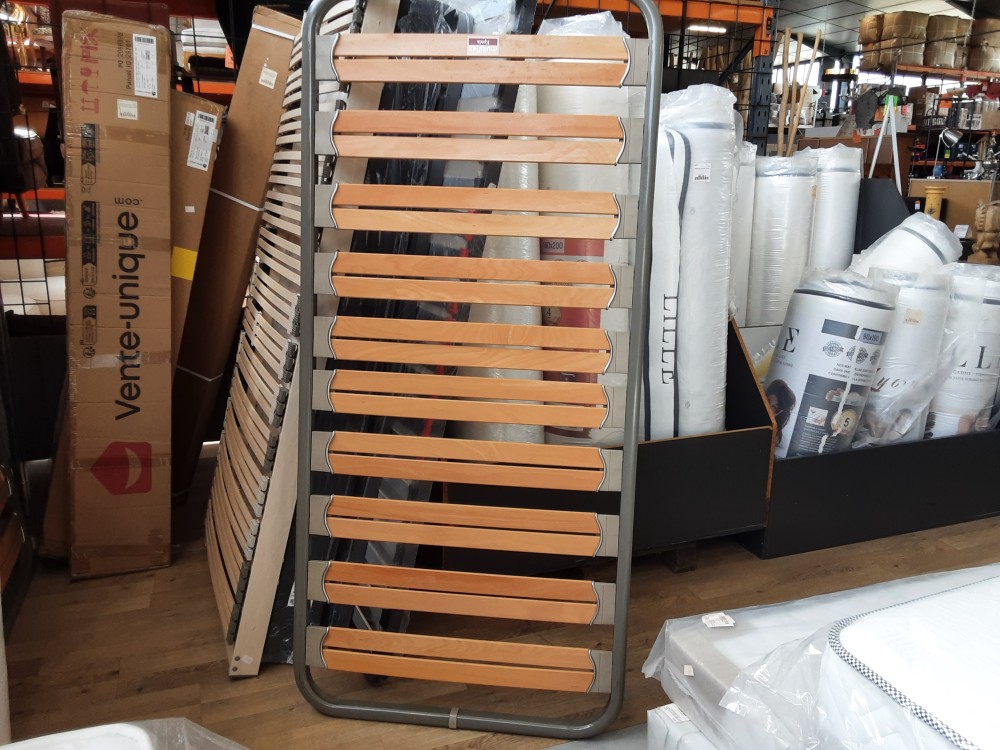 SOMMIER A LATTES 90X190EPEDA CADRE METAL A LATTES