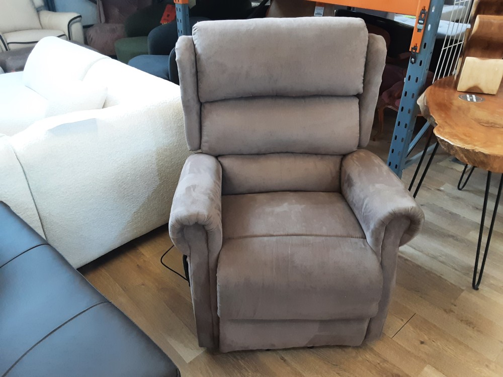 Fauteuil Relax Releveur Tissus Brun