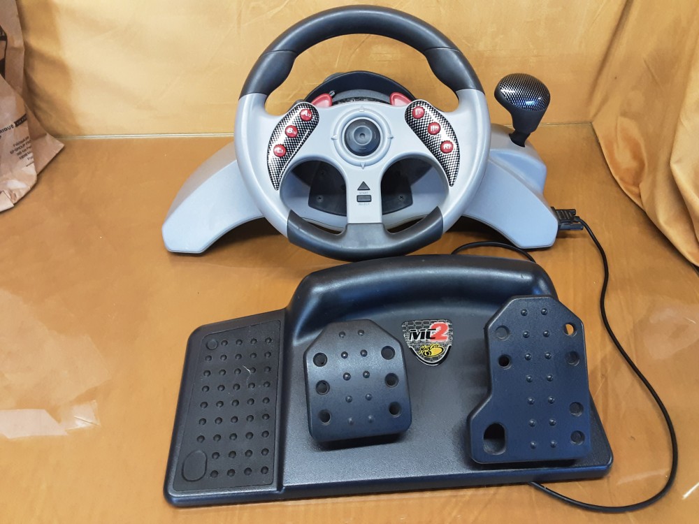 Volant Et Pedalier Madcatz Pour Ps1 Et Ps2