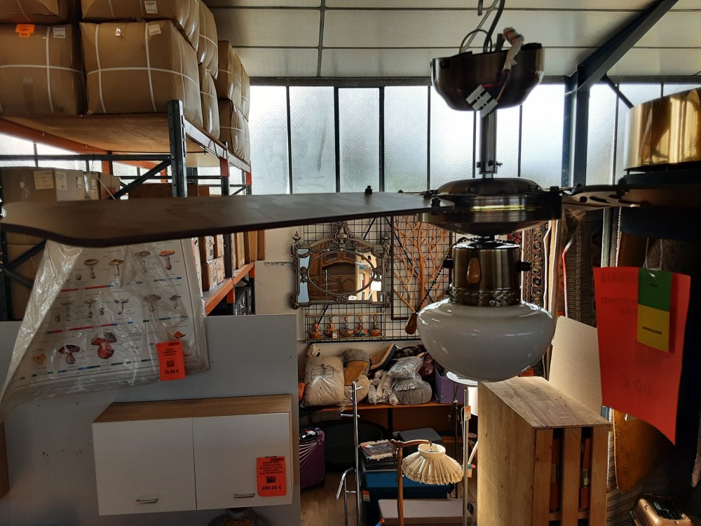 Ventilateur Plafonnier 4 Pales Avec Lampe