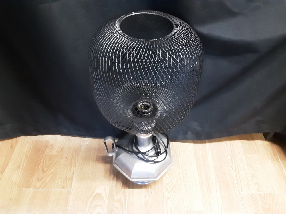 Lampe Metal Abat Jour Ajouré H. 57Cm