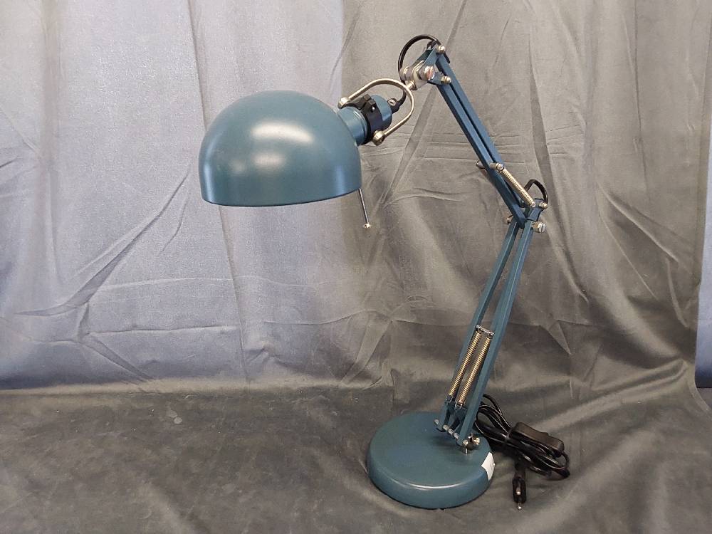 LAMPE DE BUREAU MÉTAL BLEU ARTICULÉE 