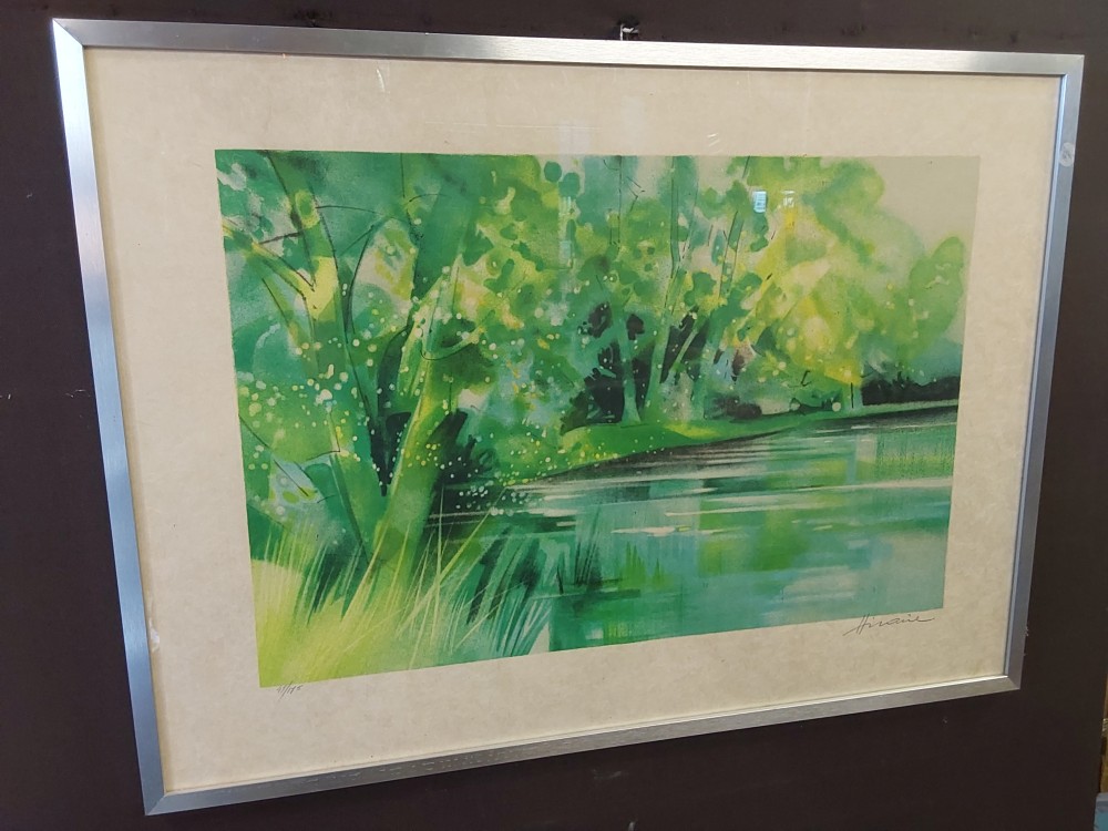 TABLEAU LITO SIGNÉ CAMILLE HILAIRE