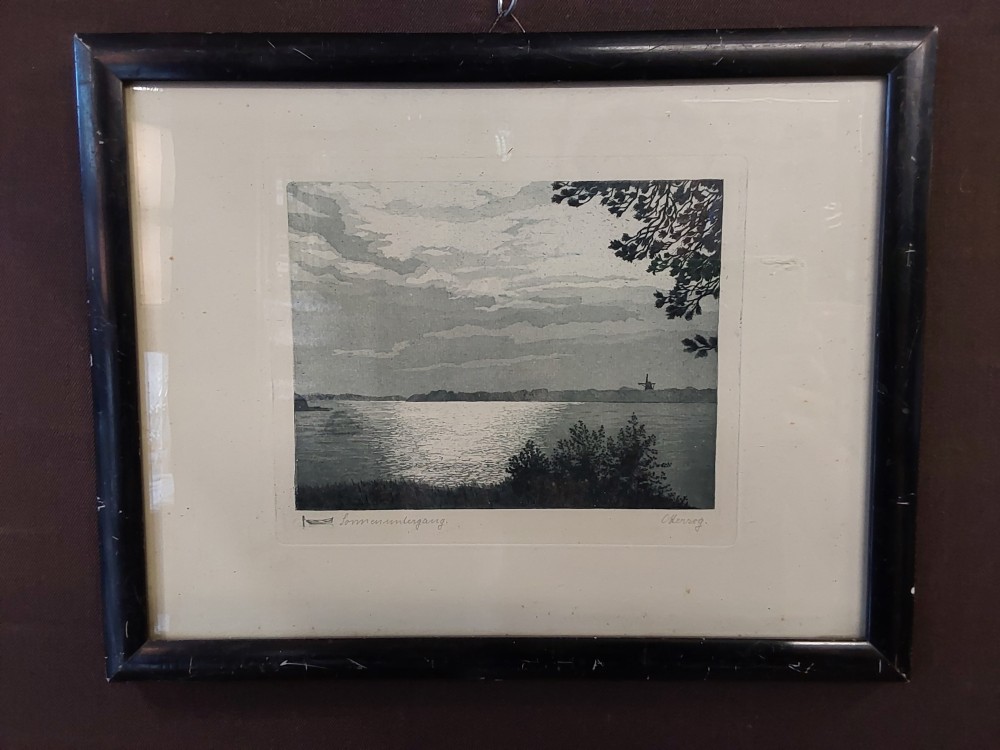 TABLEAU LAC ET MOULIN